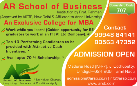 Admission AR School of Business