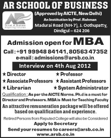 ARSB Careers Ad